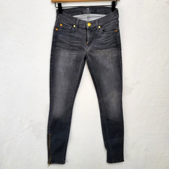 7 For All Makind Grey jeans - Picture 1 of 8